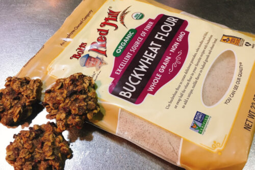 そば粉とオートミールとハチミツで作る【グルテンフリー】簡単オートミールクッキー