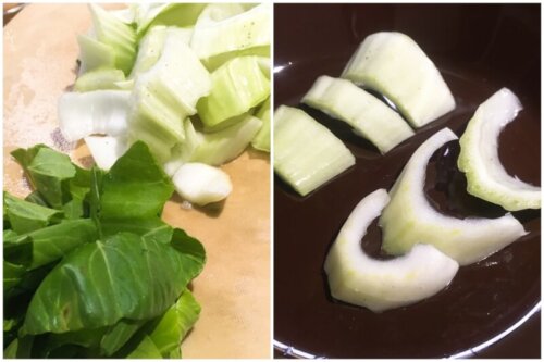 お鍋ひとつでできる時短ワンパンパスタ【鶏肉と青菜、コチュジャンのピリ辛パスタ】