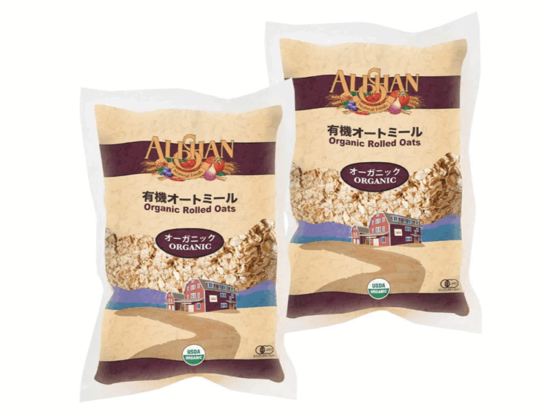 アリサン高品質のオーガニックオートミール